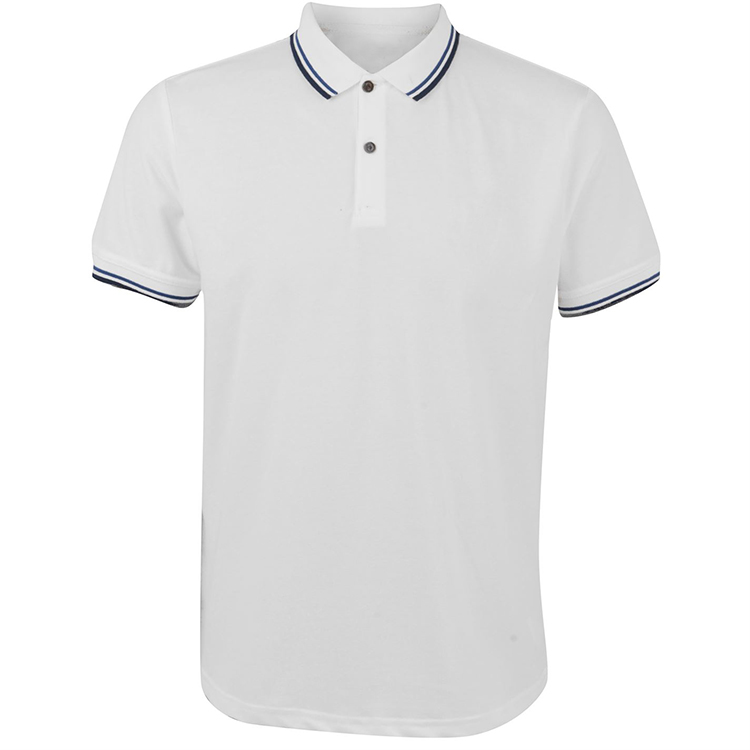 Half Sleeve Strip Design Polo Shirt