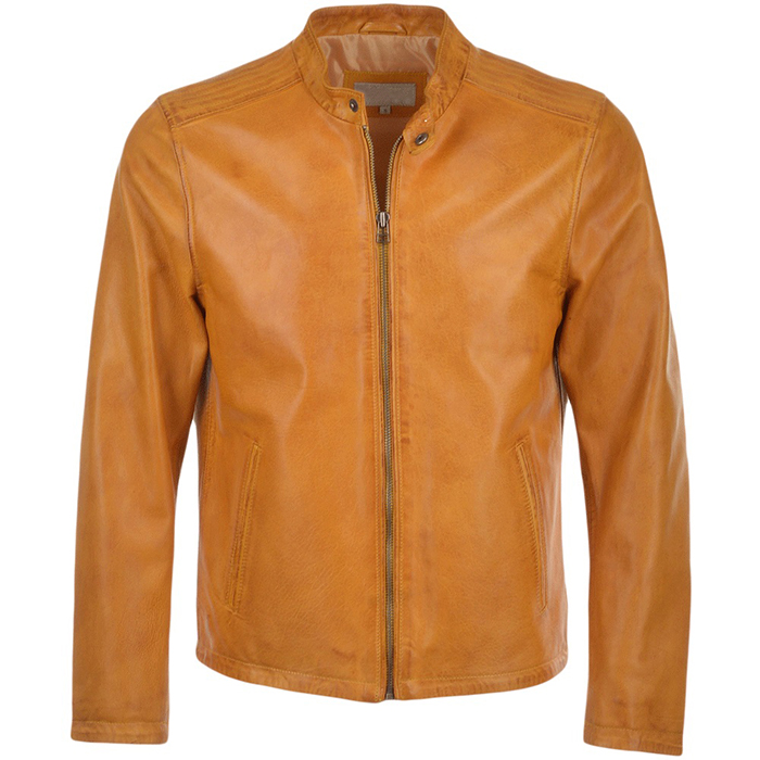 Custom Leather Jacket For Gents