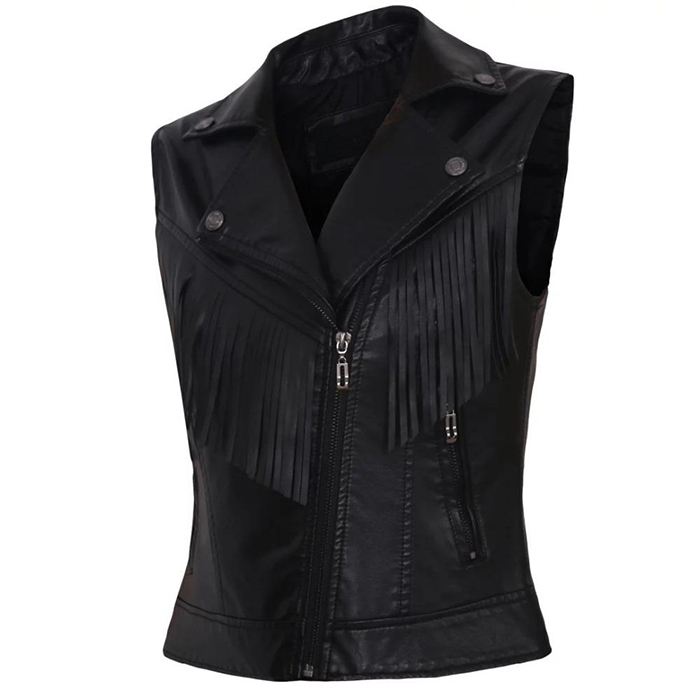 Women Leather Vest